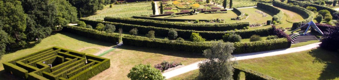 Vu de drone Jardins de Brocéliande