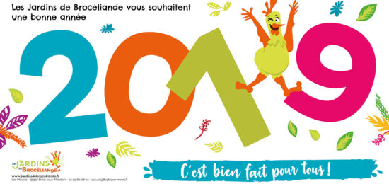Voeux 2019 jardins de Brocéliande