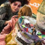 maquillage, enfant, halloween, les goules