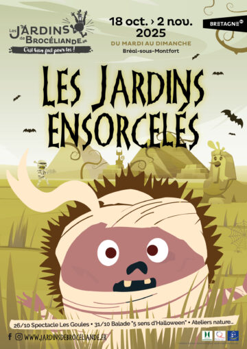 momie, halloween, hérisson, affiche
