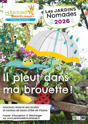affiche jardins nomades, brouette