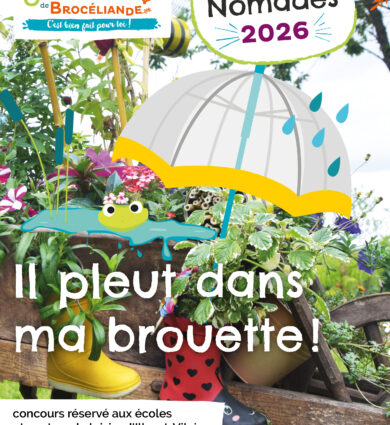 affiche jardins nomades, brouette