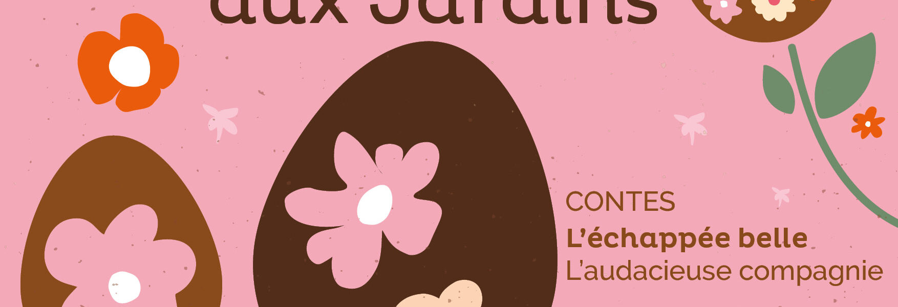 affiche Pâques 2026 Jardins de Brocéliande