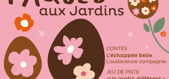 affiche Pâques 2026 Jardins de Brocéliande