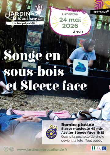 affiche, sieste musicale, jardin